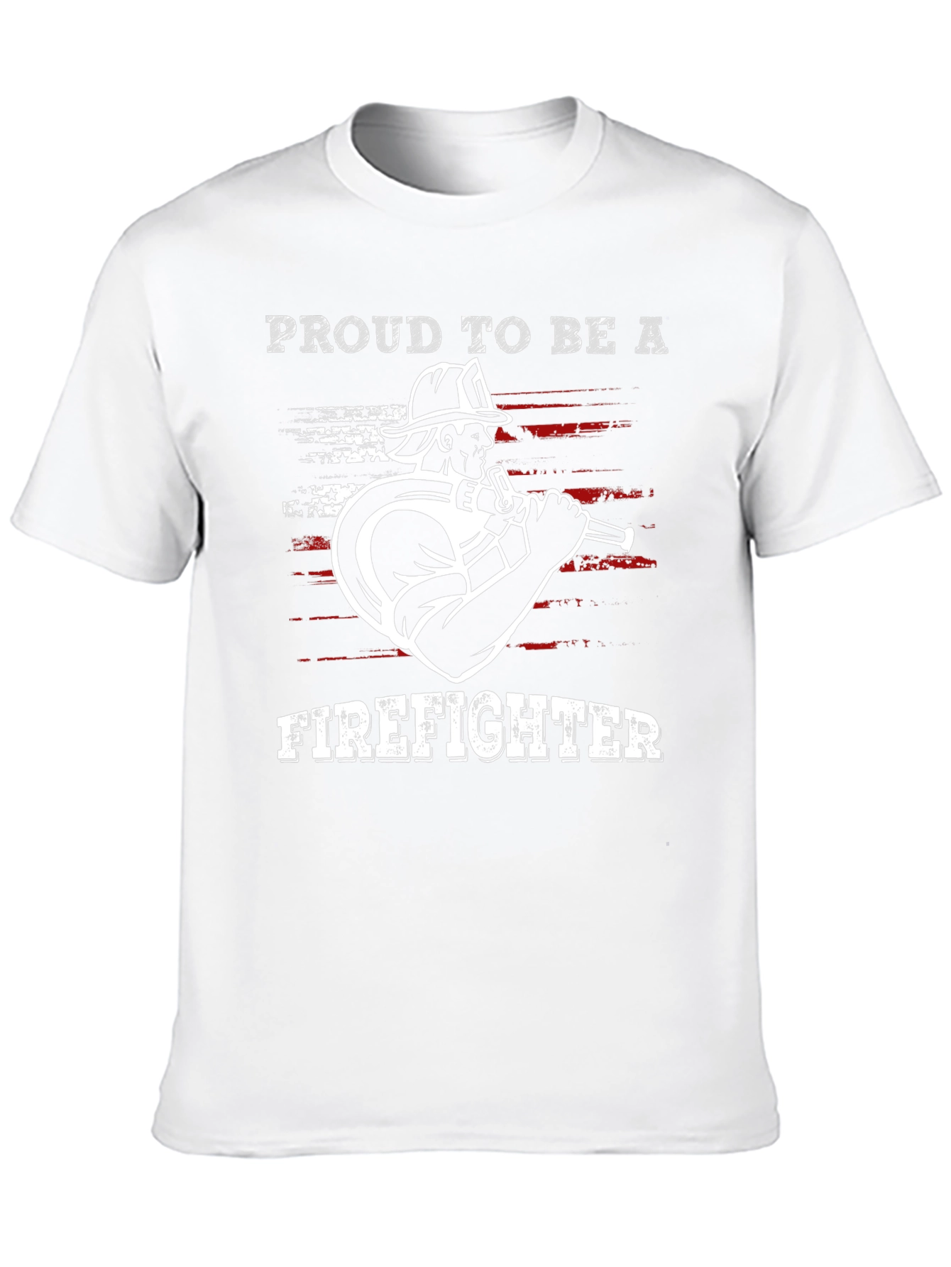 Proud Firefighter Graphic Tee - Black