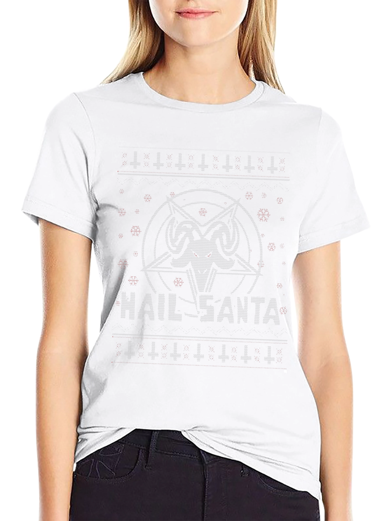 Hail Santa T-Shirt - Inverted Cross Christmas