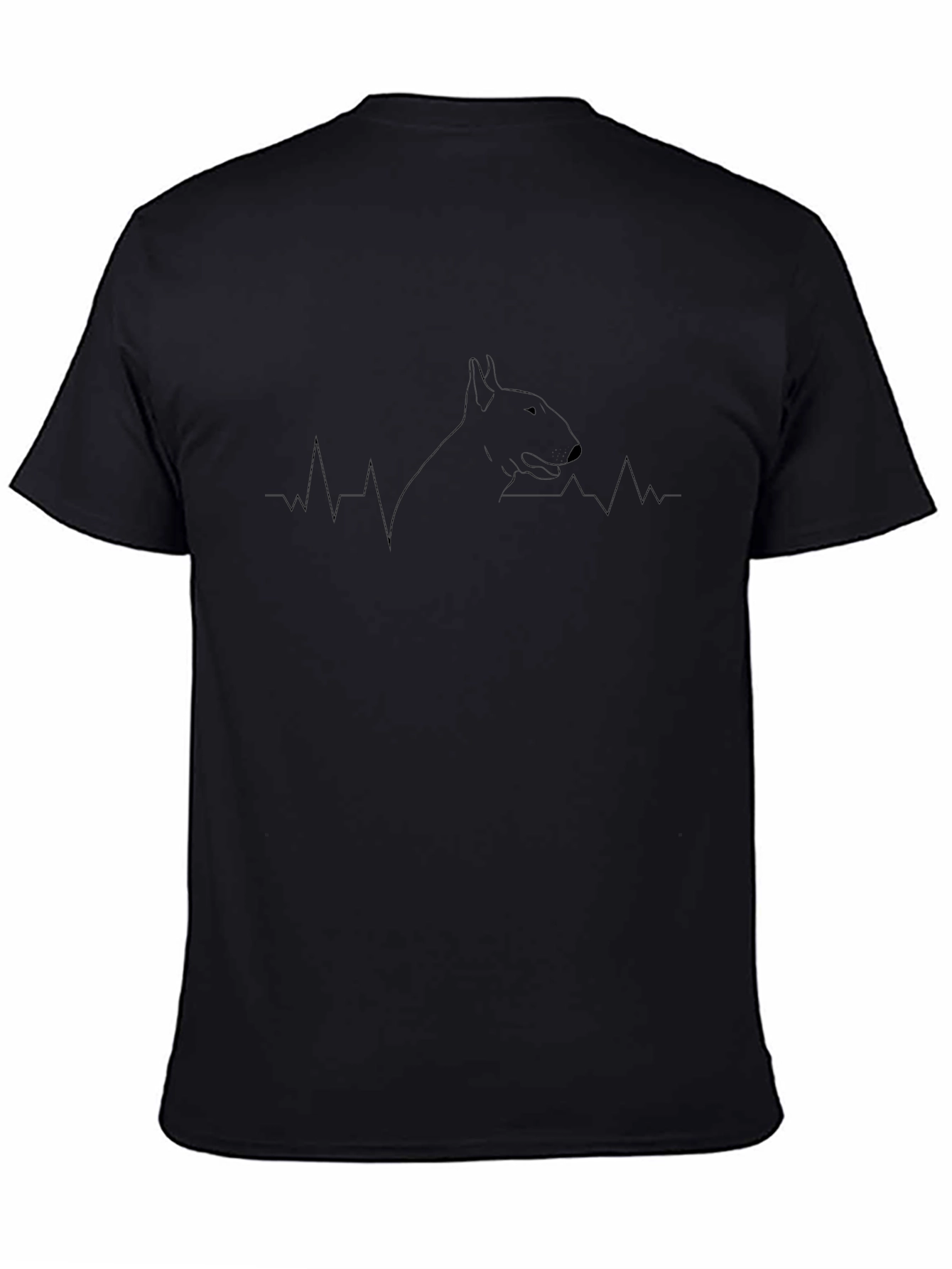 Bull Terrier Heartbeat T-Shirt – Minimalist Dog Lover Tee