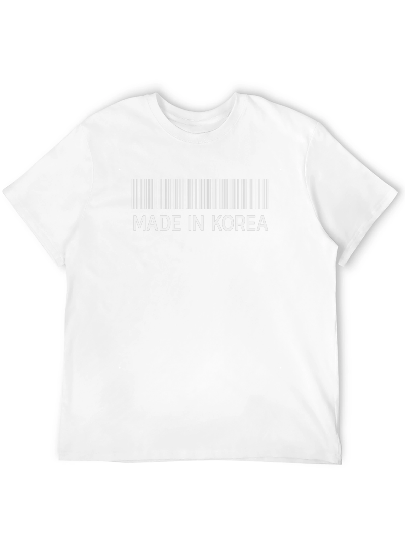 Made In Korea Barcode Graphic Tee - Black