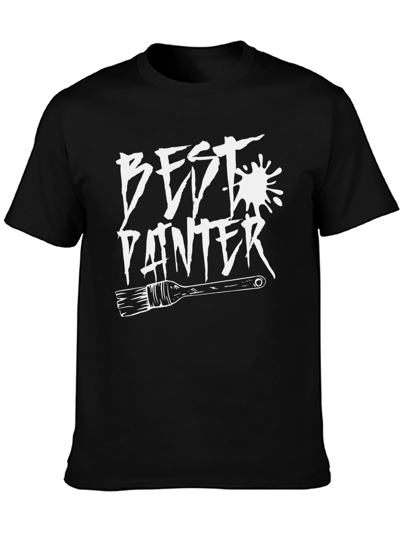 Best Painter Graphic T-Shirt - Black