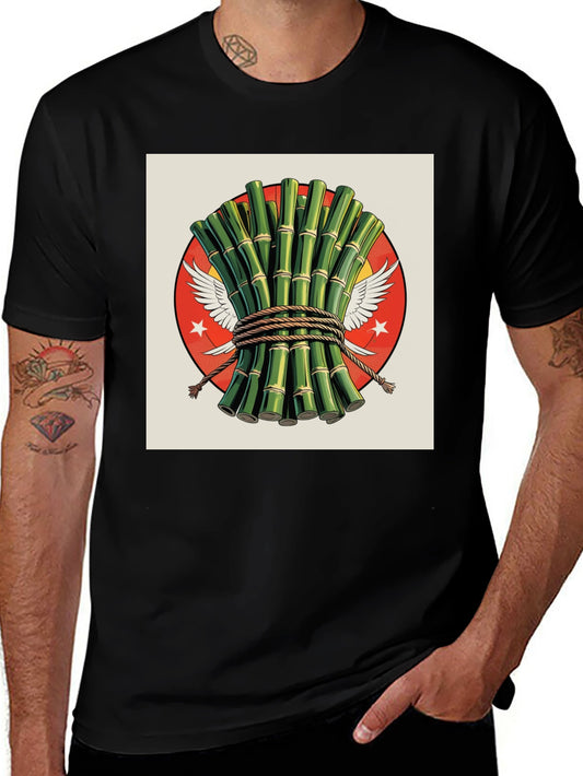 Bamboo Graphic Tee - Stylish Unique Design