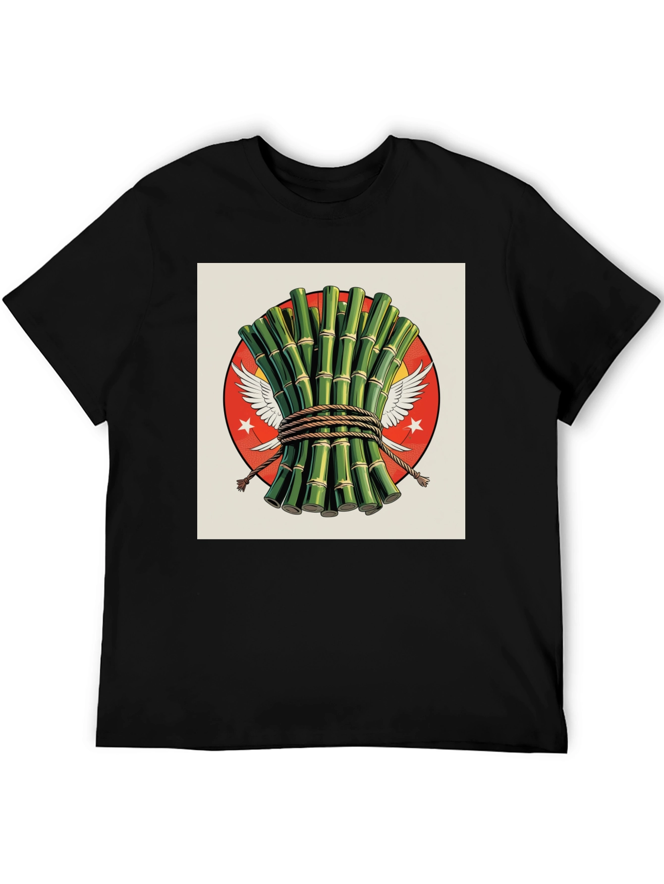 Bamboo Graphic Tee - Stylish Unique Design