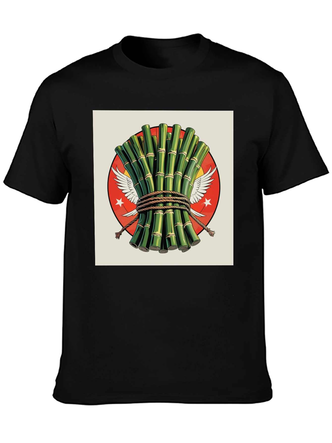 Bamboo Graphic Tee - Stylish Unique Design