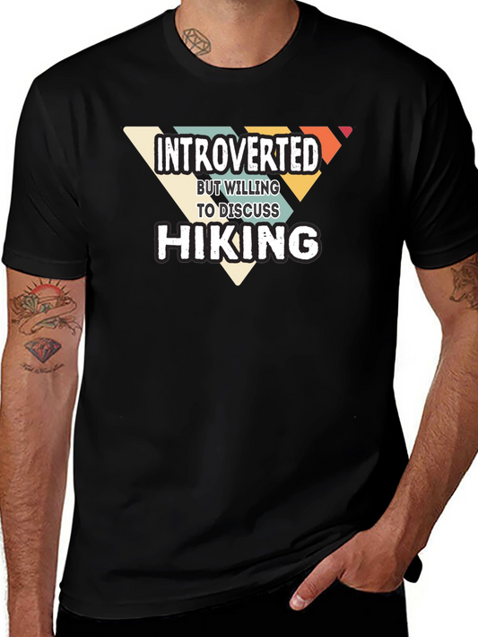 Introverted Hiking Graphic T-Shirt