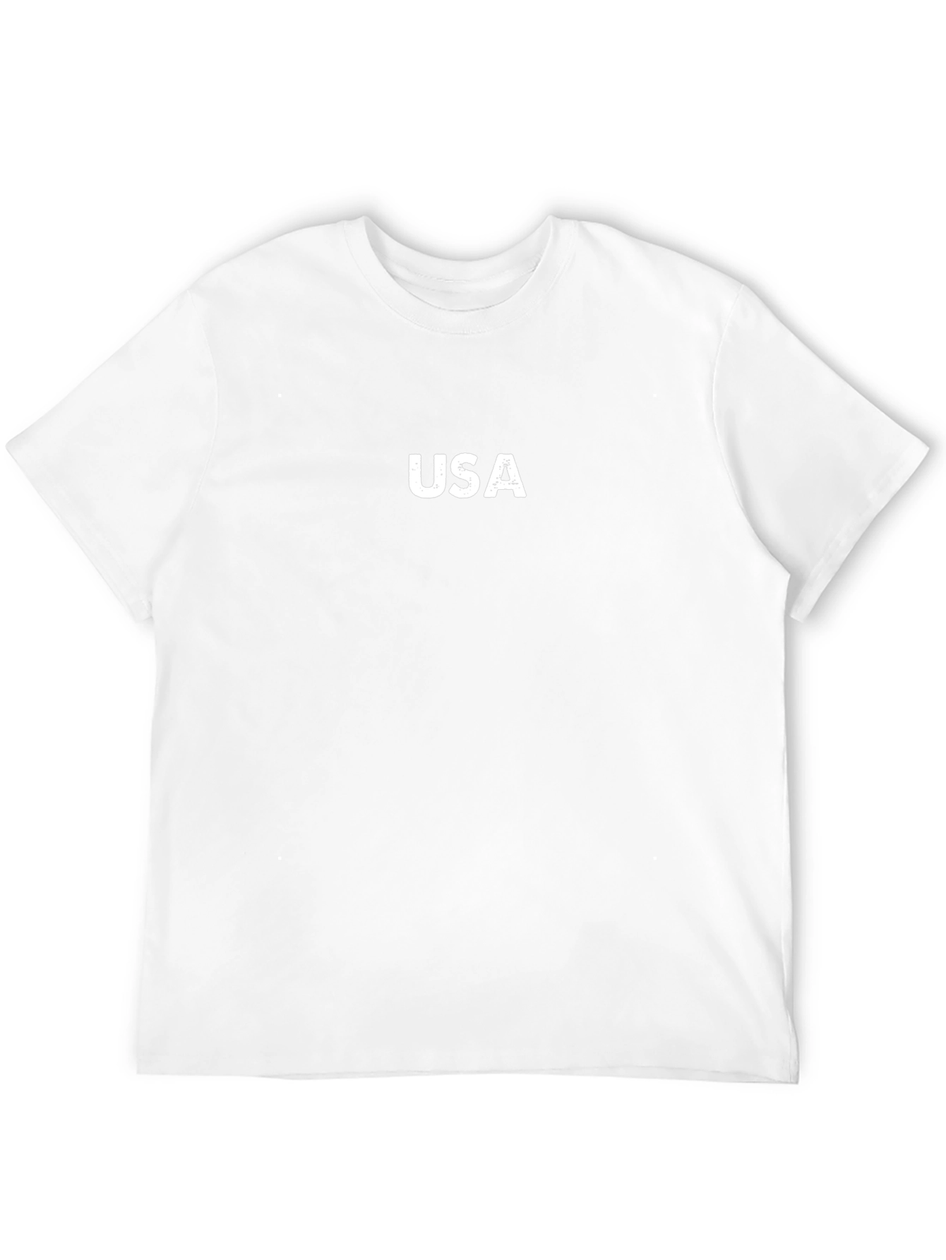 USA Graphic Print Black T-Shirt