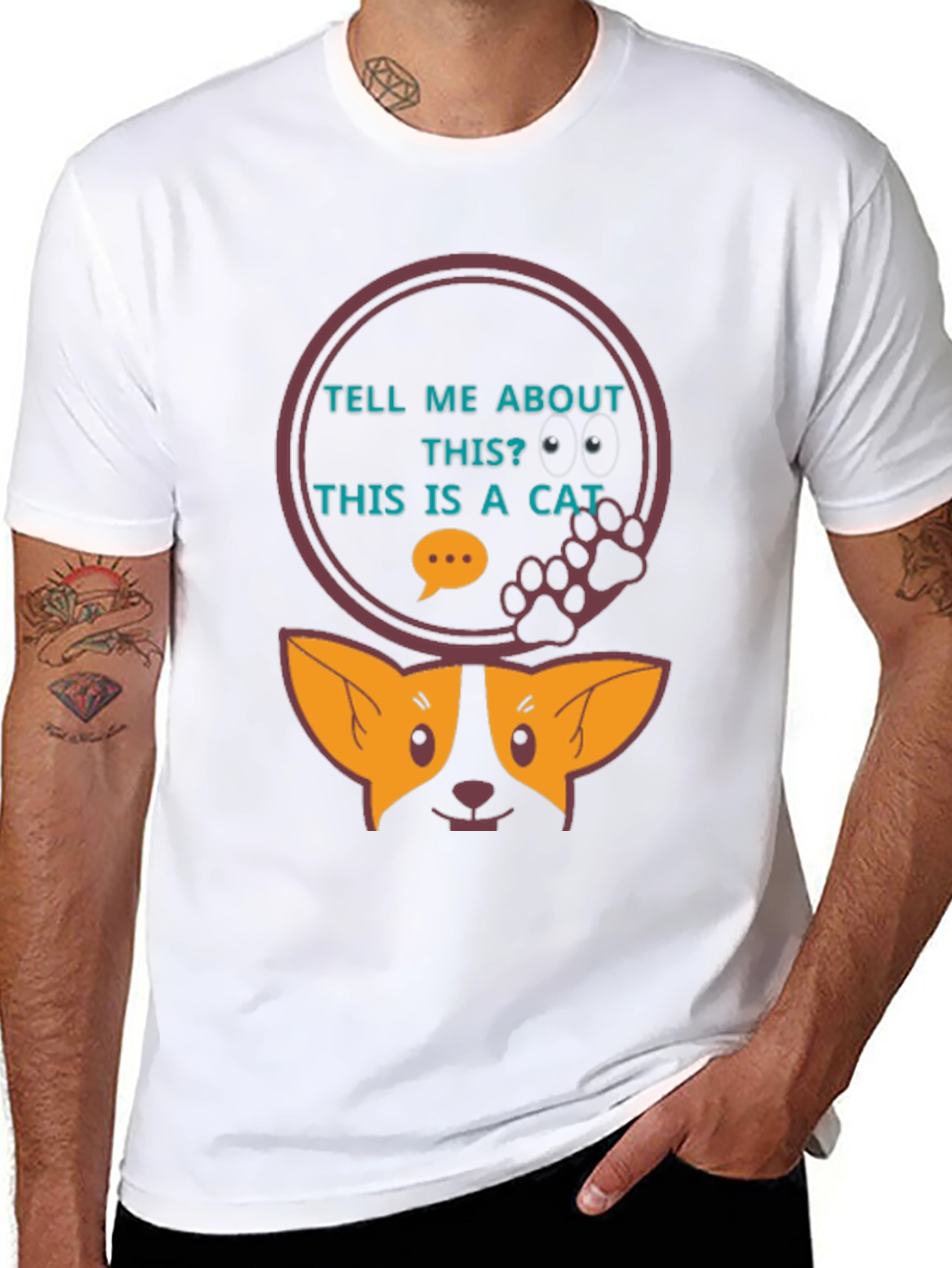 Tell Me About This? Cat Tee