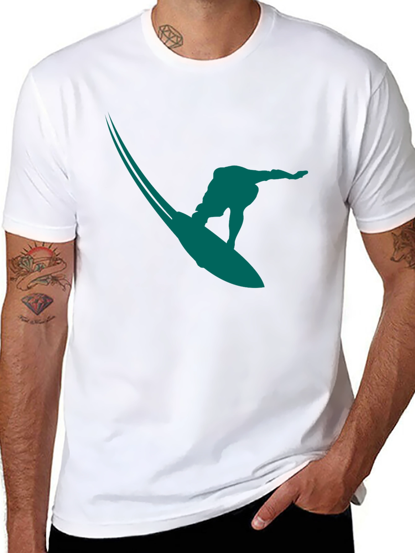 Surfer Graphic Tee - Stylish Casual Wear