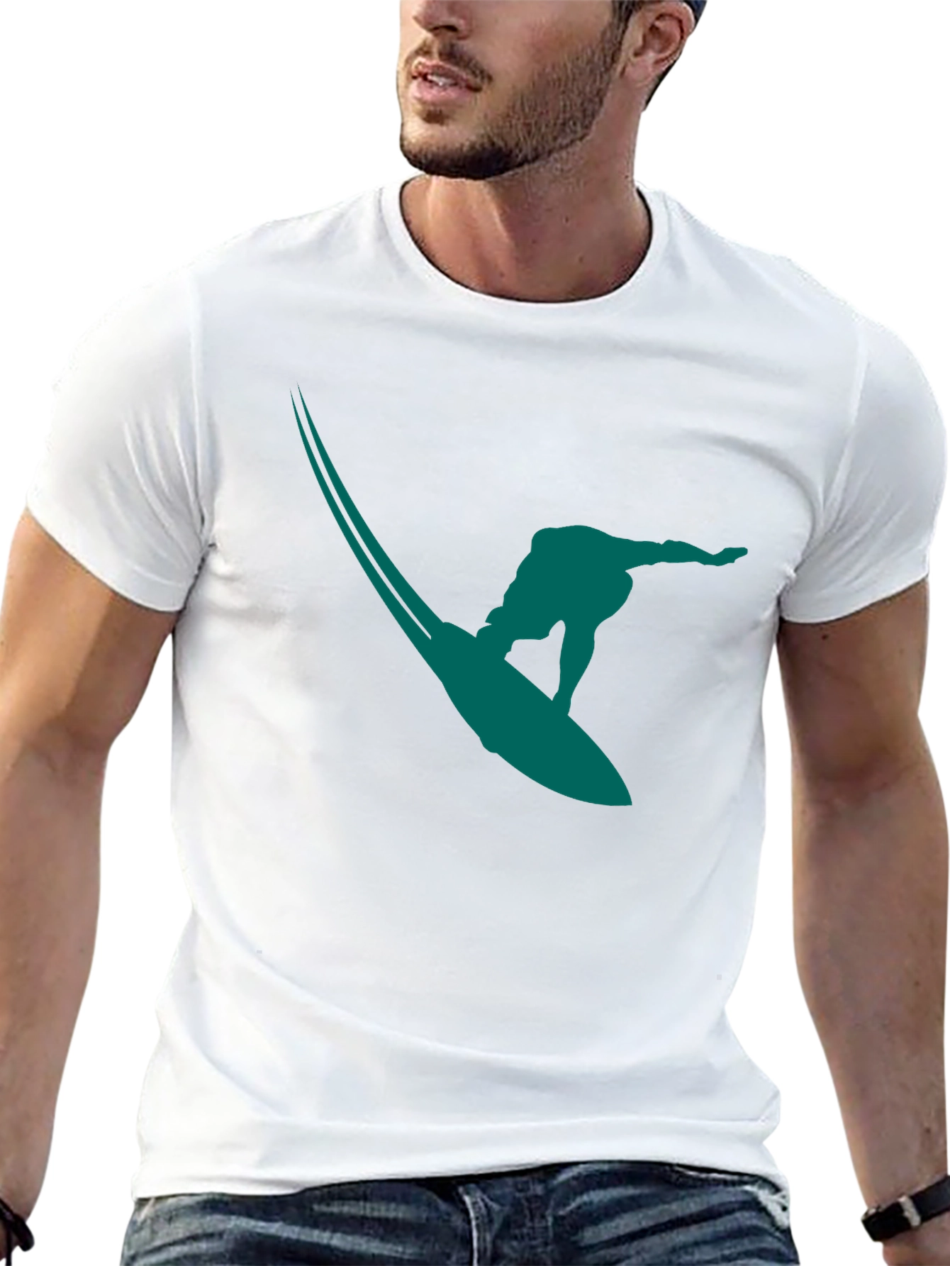 Surfer Graphic Tee - Stylish Casual Wear