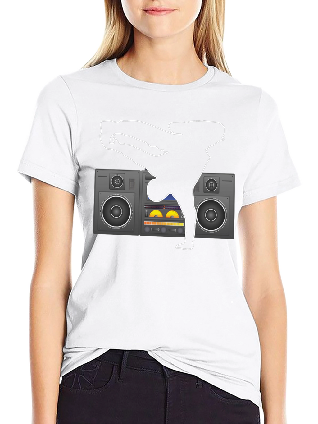 Breakdance & Boombox Graphic T-Shirt