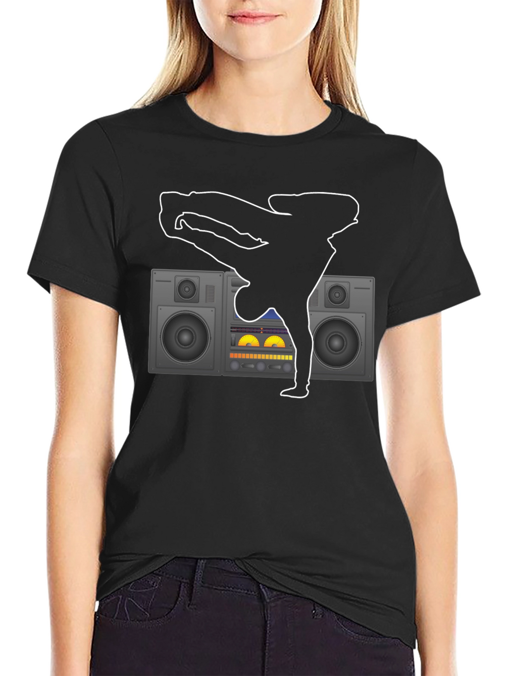 Breakdance & Boombox Graphic T-Shirt