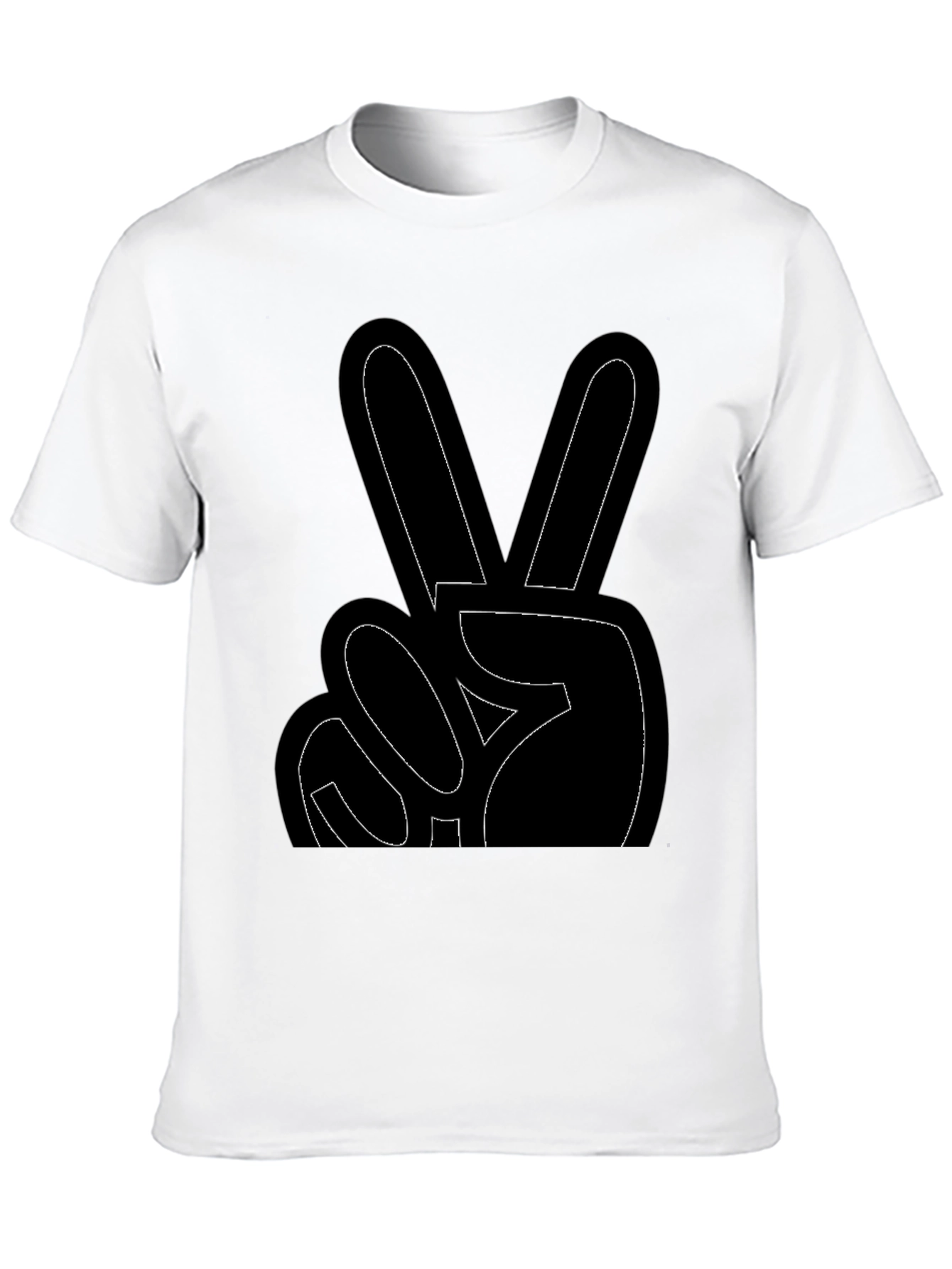 Peace Sign Black T-Shirt