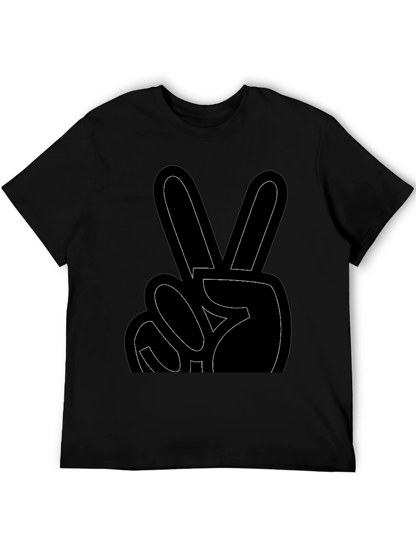 Peace Sign Black T-Shirt