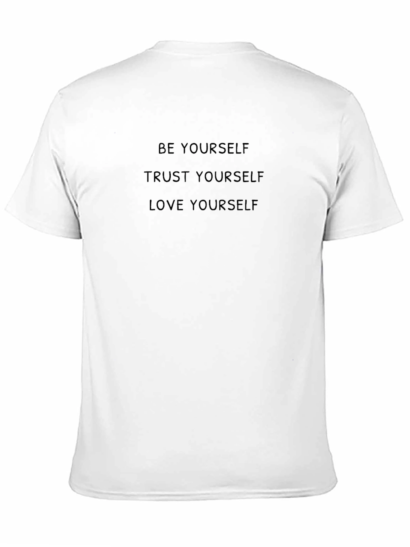 Inspirational Be Yourself Black T-Shirt