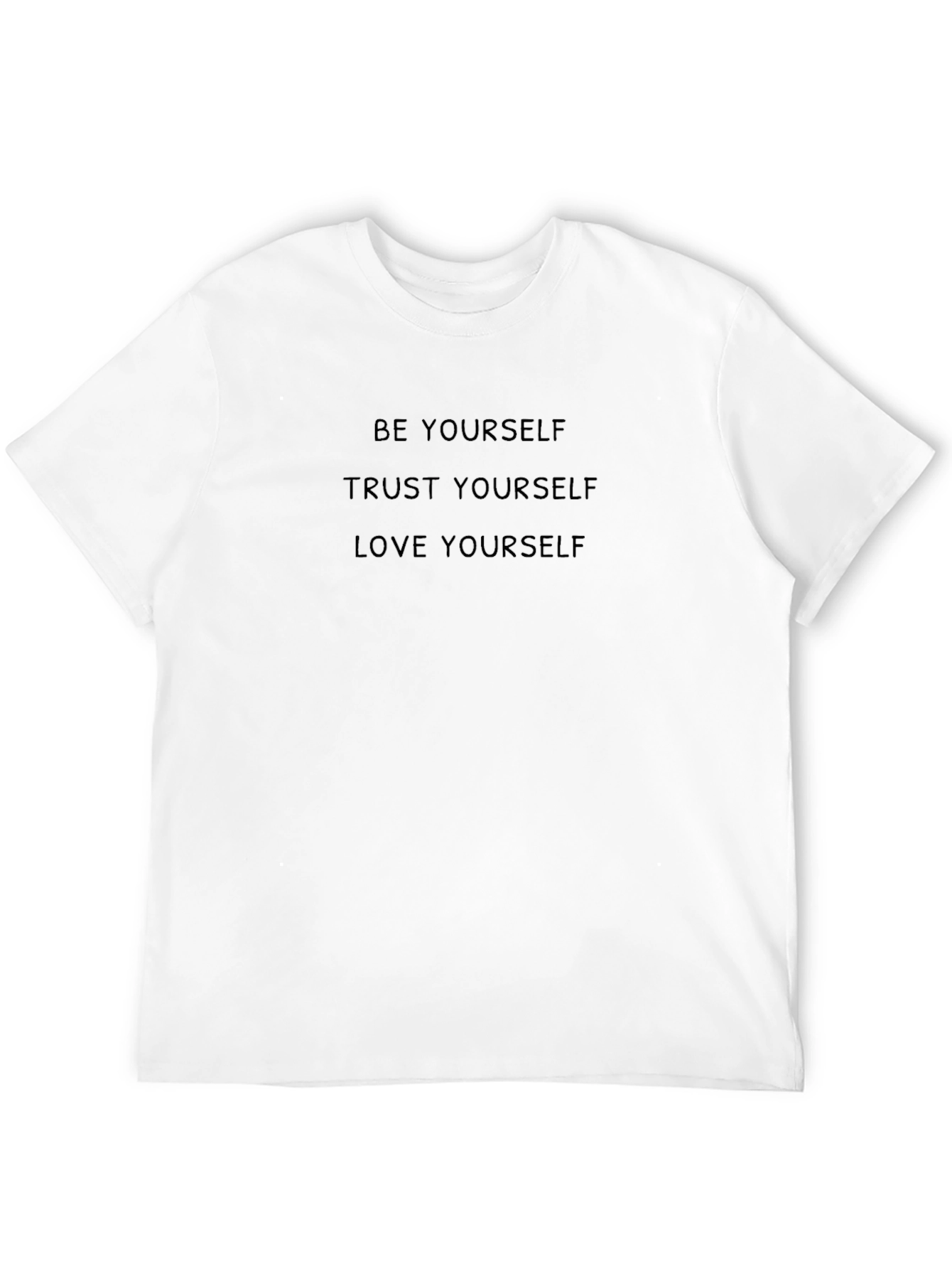 Inspirational Be Yourself Black T-Shirt