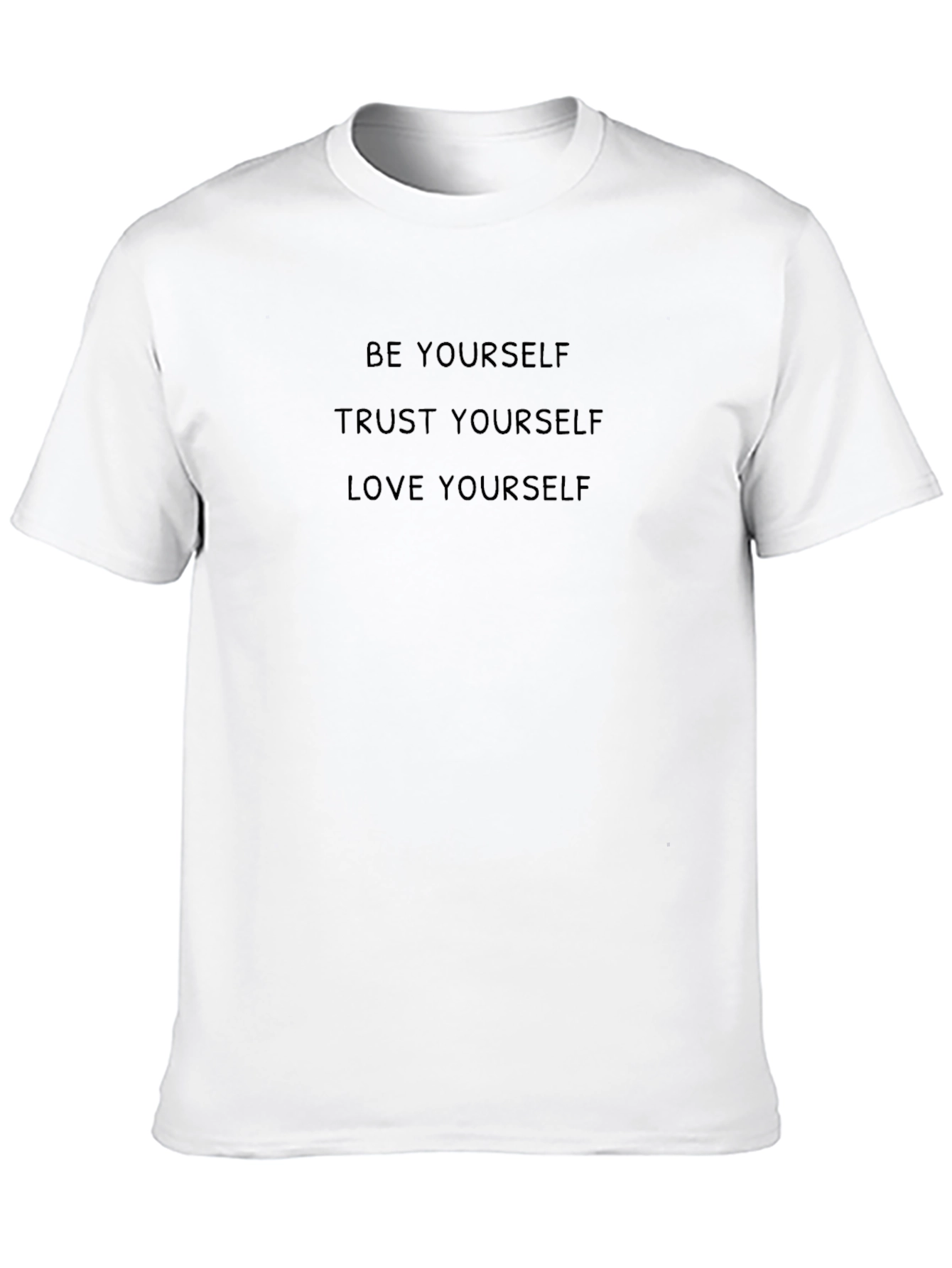 Inspirational Be Yourself Black T-Shirt