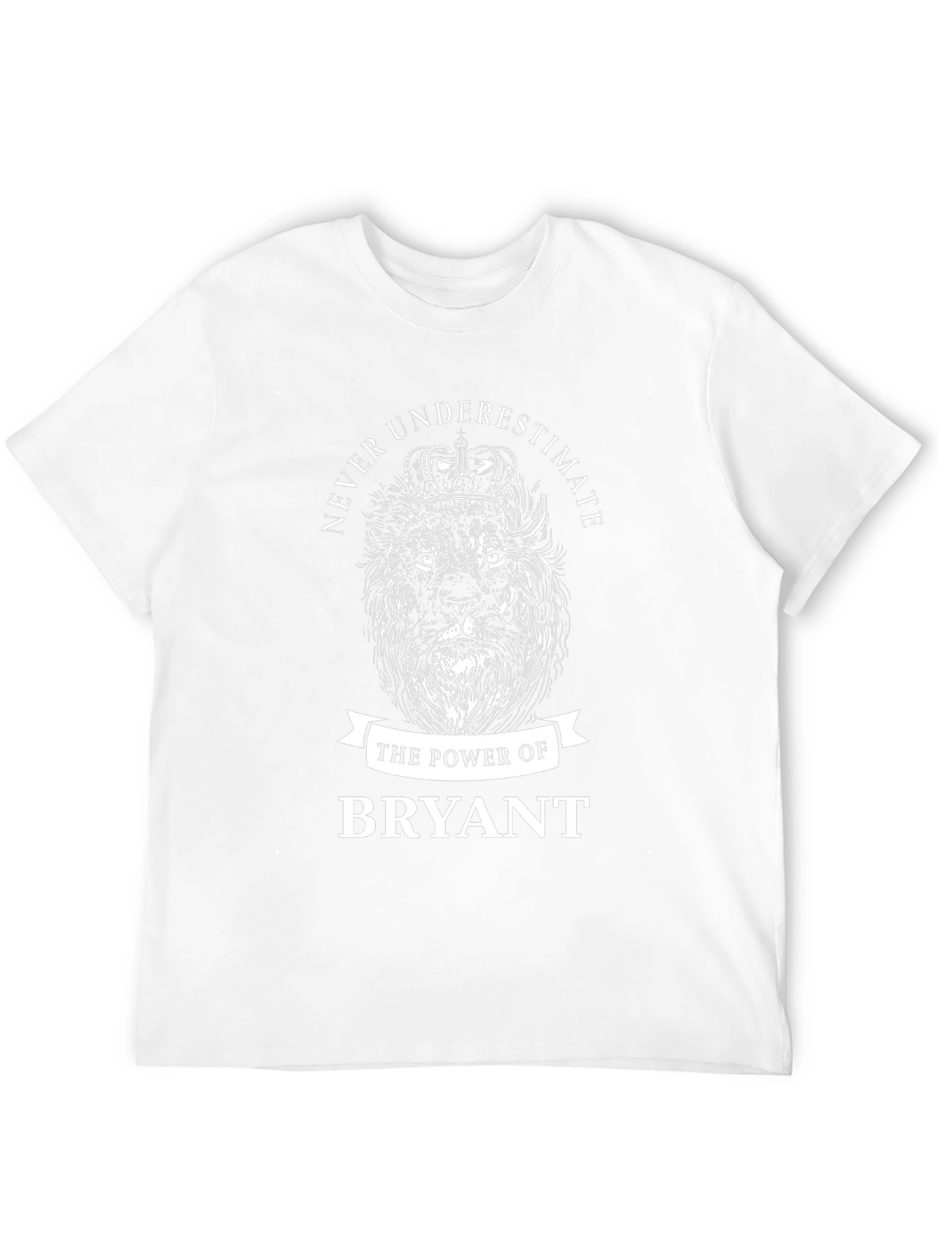 Never Underestimate Bryant Lion Crown Black T-Shirt