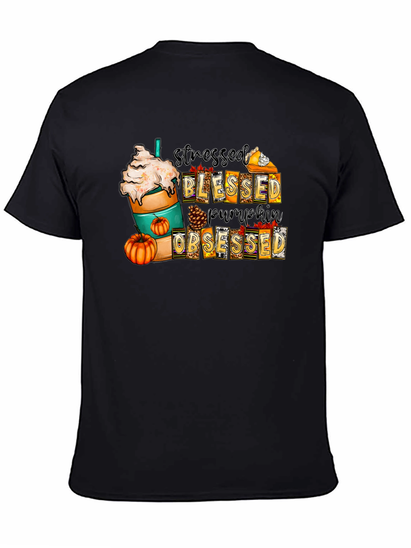 Stressed Blessed Pumpkin Obsessed T-Shirt