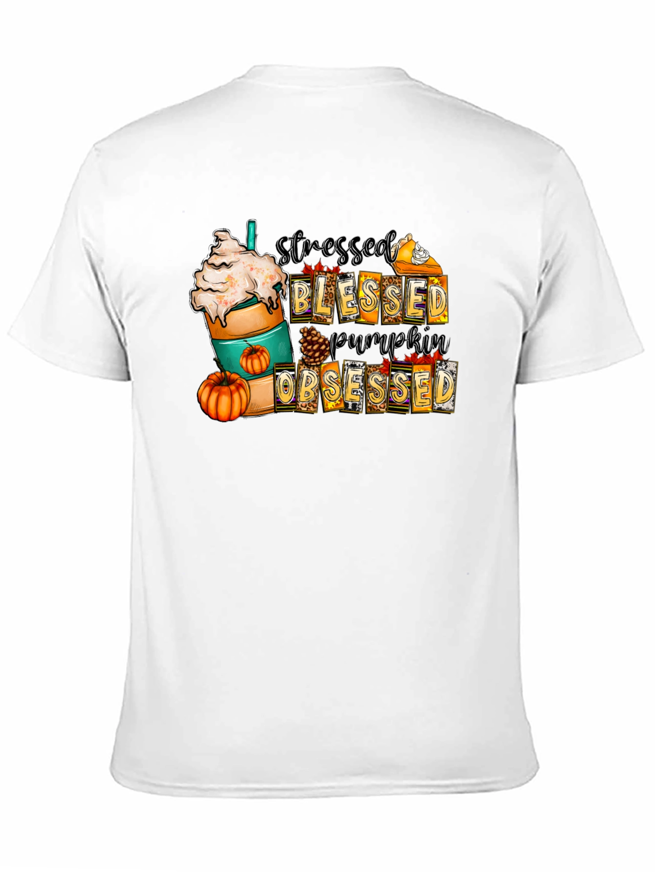 Stressed Blessed Pumpkin Obsessed T-Shirt
