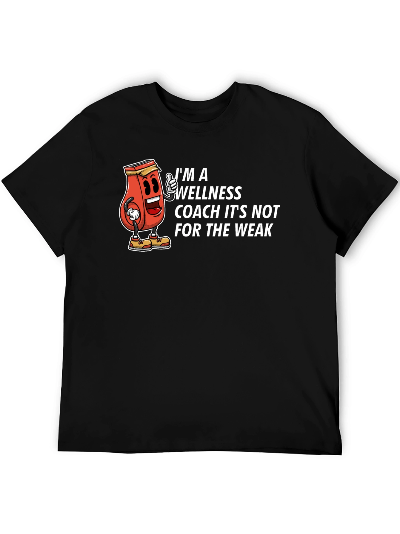 Wellness Coach Cartoon Graphic T-Shirt