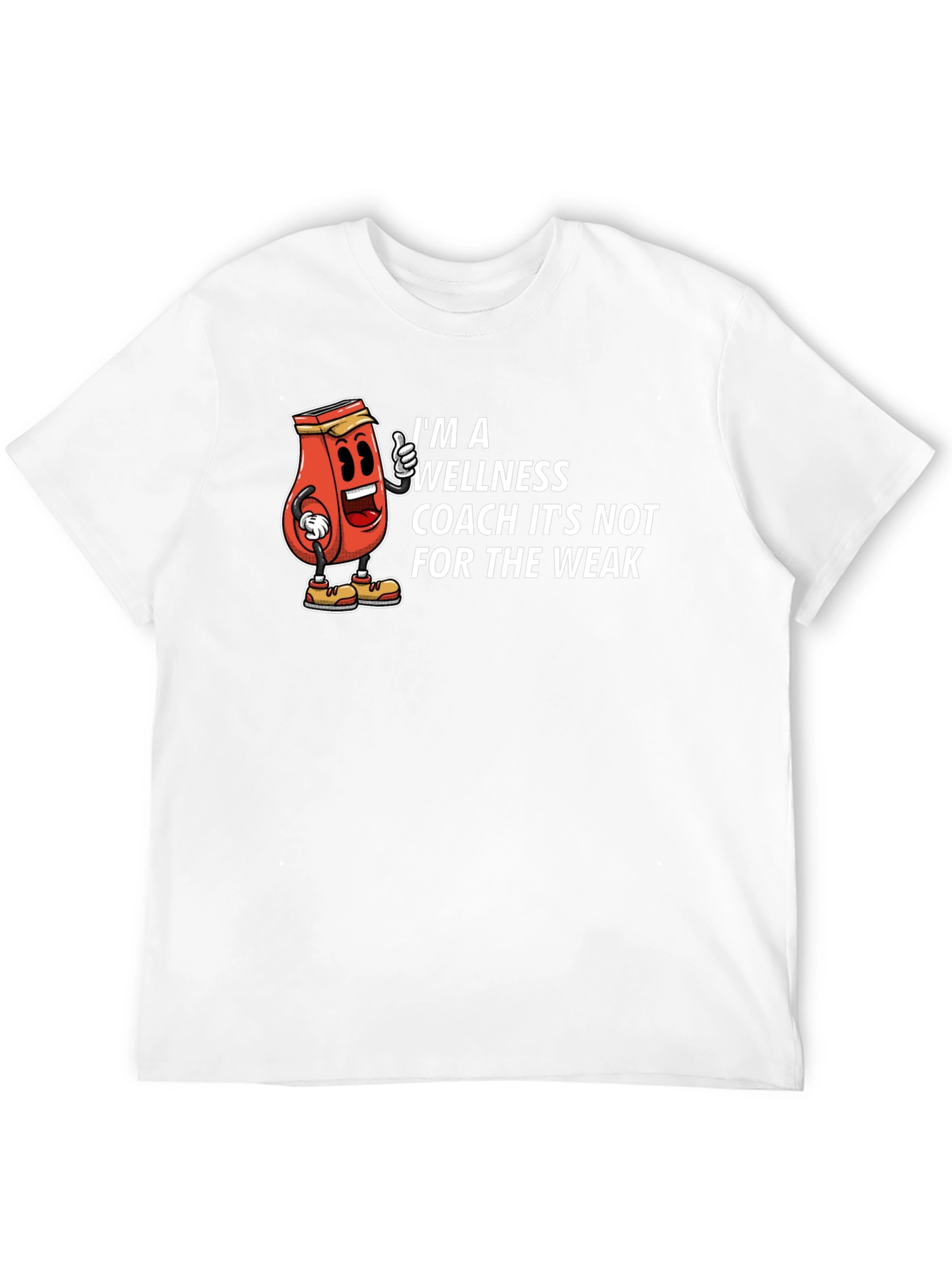 Wellness Coach Cartoon Graphic T-Shirt