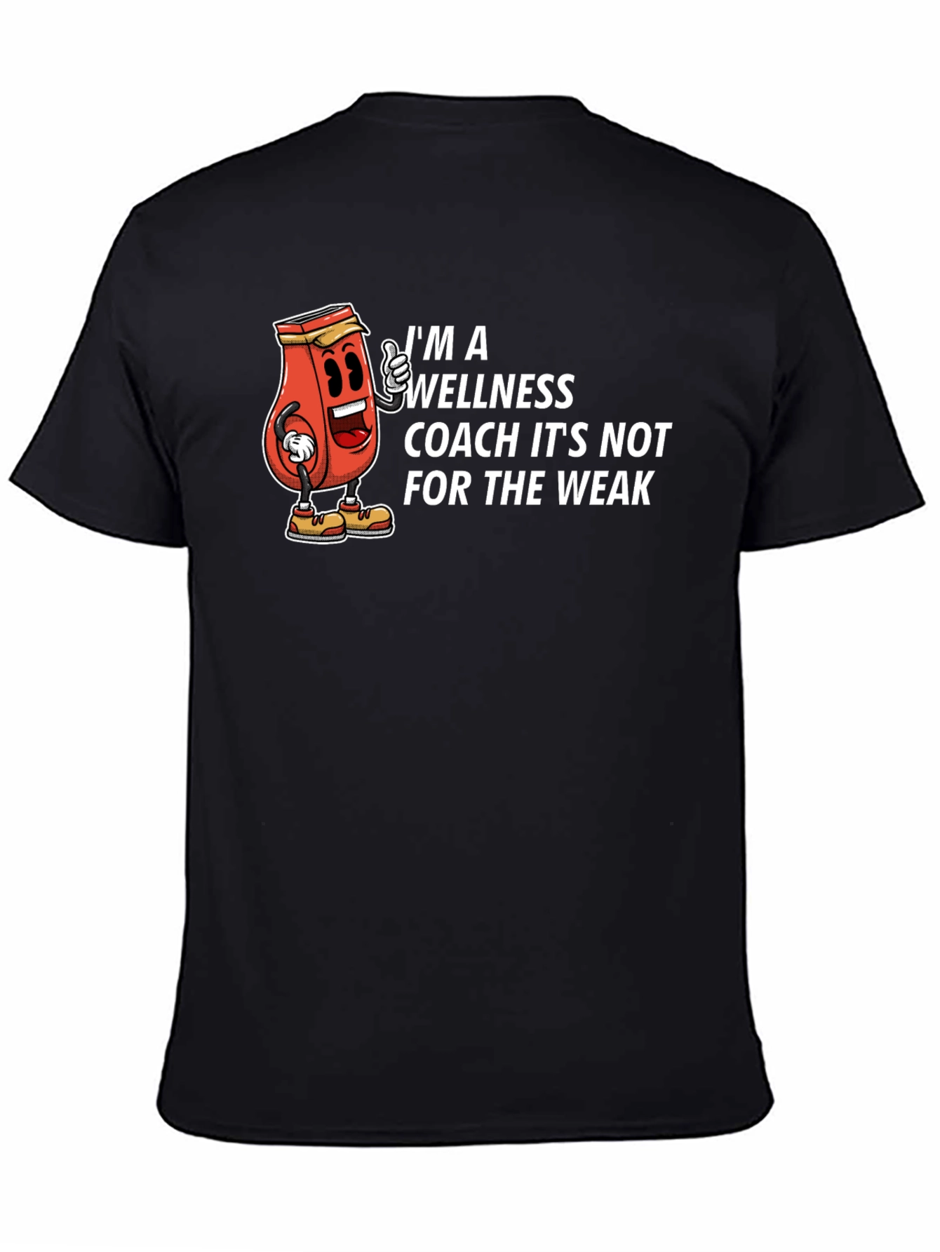 Wellness Coach Cartoon Graphic T-Shirt