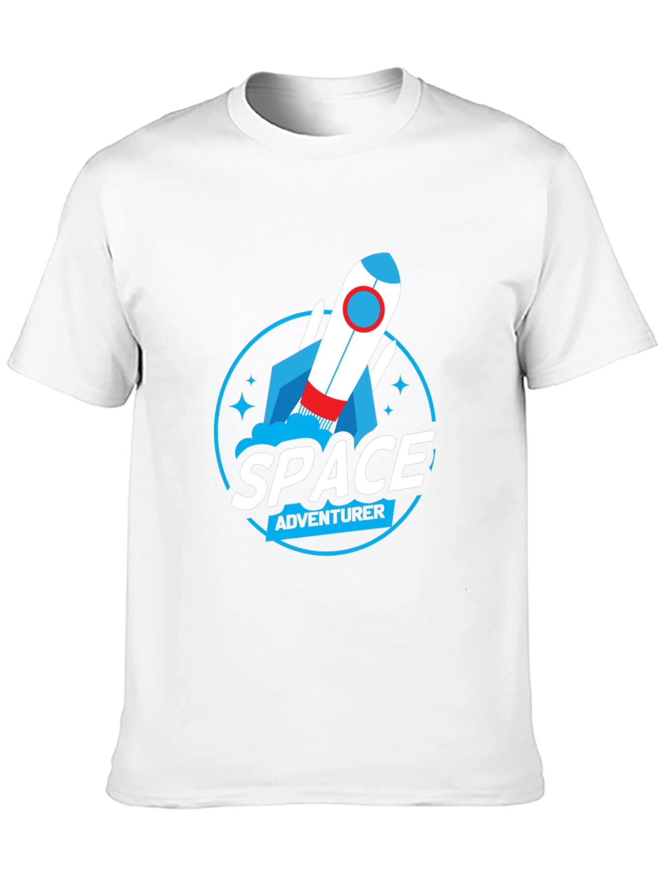 Space Adventurer Graphic T-Shirt - Rocket Design
