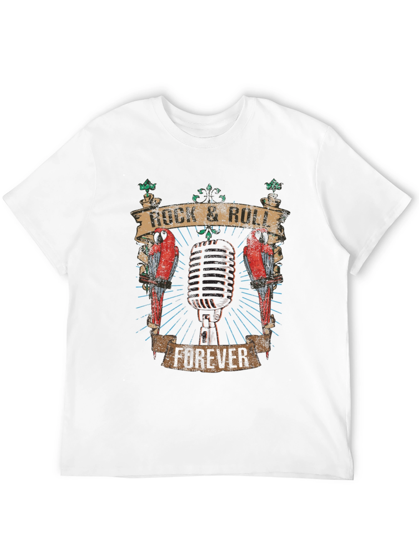 Rock & Roll Forever Graphic T-Shirt - Black