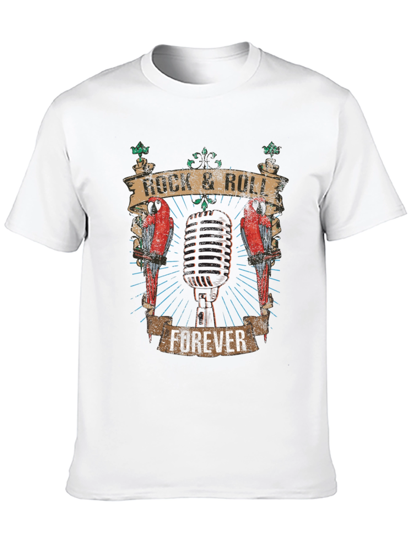Rock & Roll Forever Graphic T-Shirt - Black
