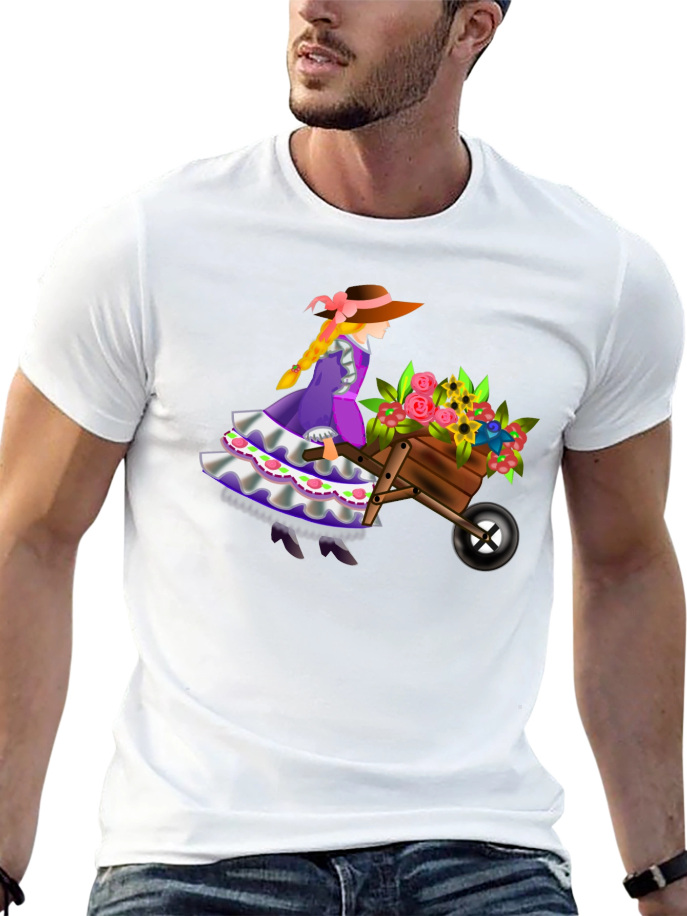Whimsical Gardener Graphic Tee