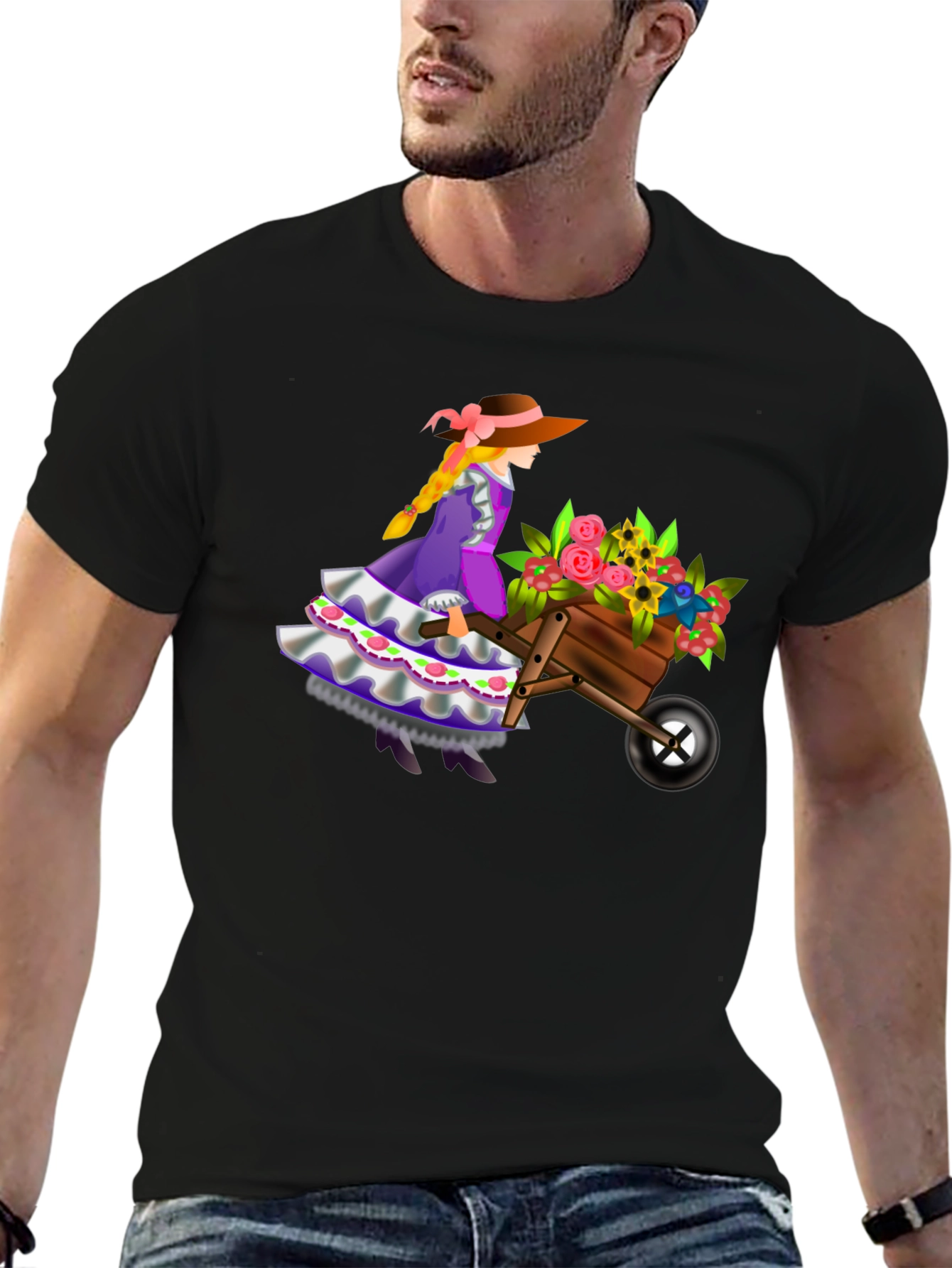 Whimsical Gardener Graphic Tee