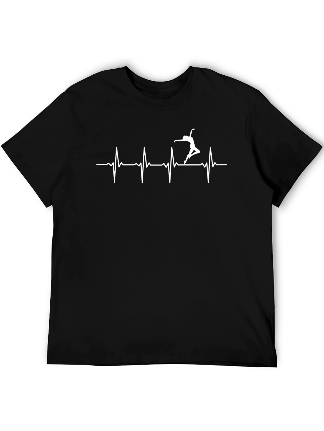 Dancing Heartbeat Tee - Black Graphic T-Shirt