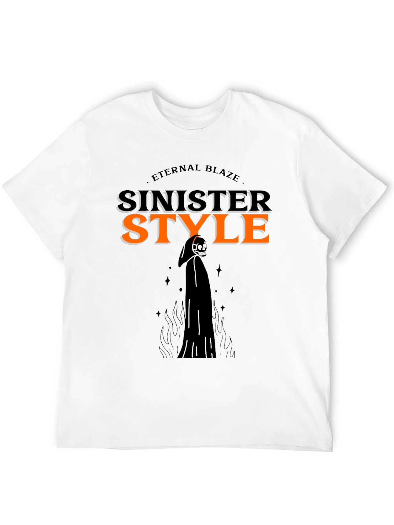 Sinister Style Black Graphic Tee - Eternal Blaze