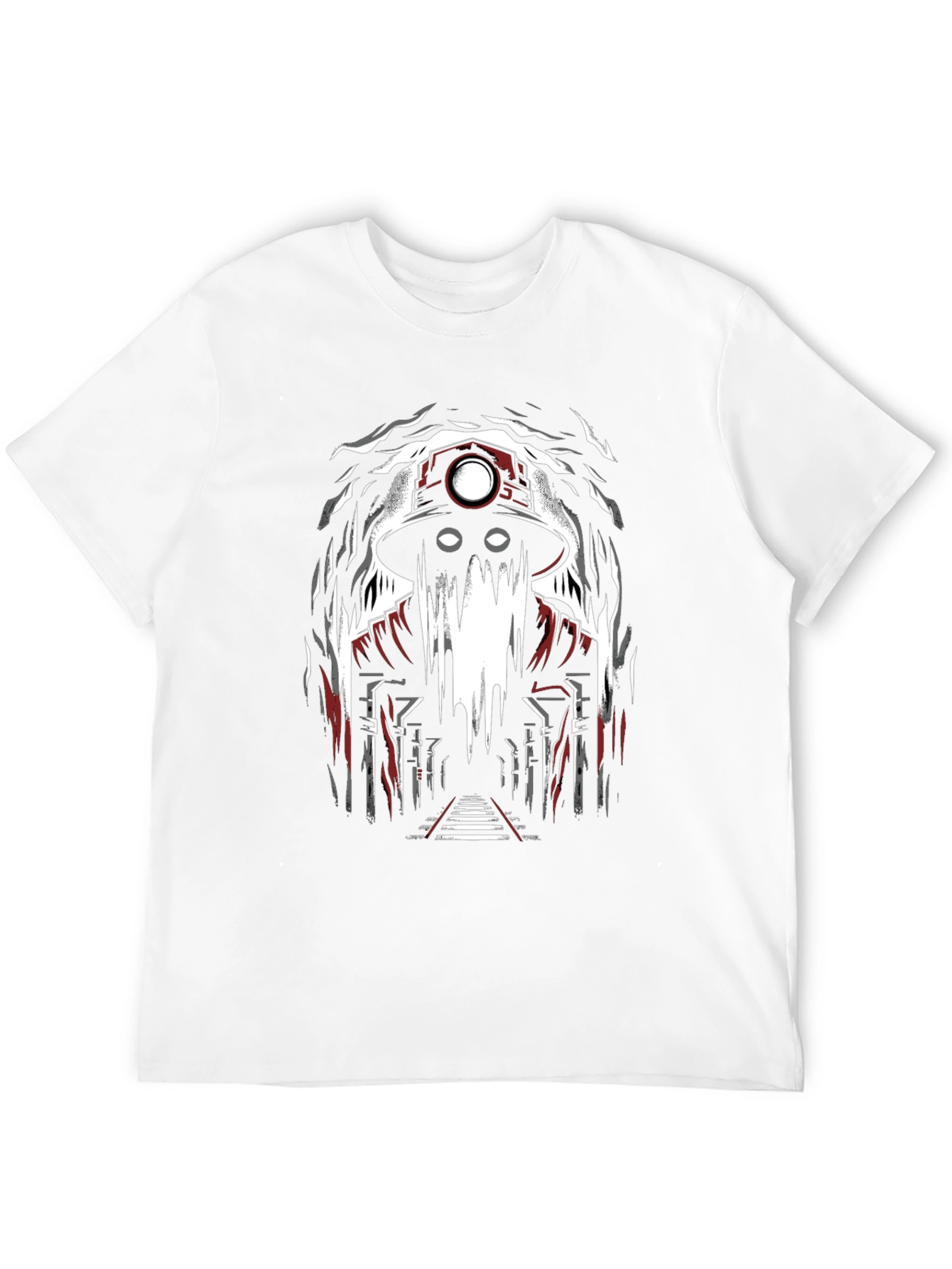 Miner Ghost Graphic Tee - Spooky Cool Design