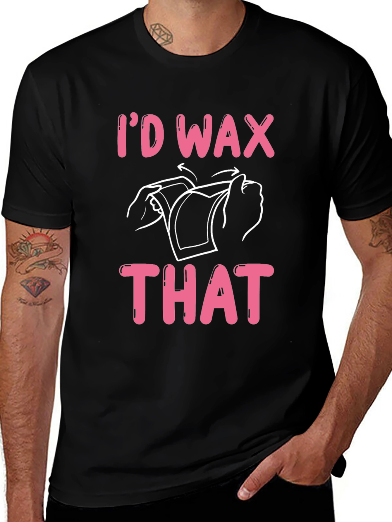 Id Wax That Graphic Tee - Funny T-Shirt
