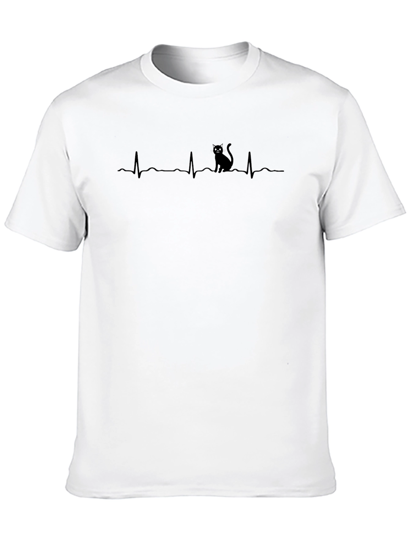 Cat Lovers Heartbeat T-Shirt