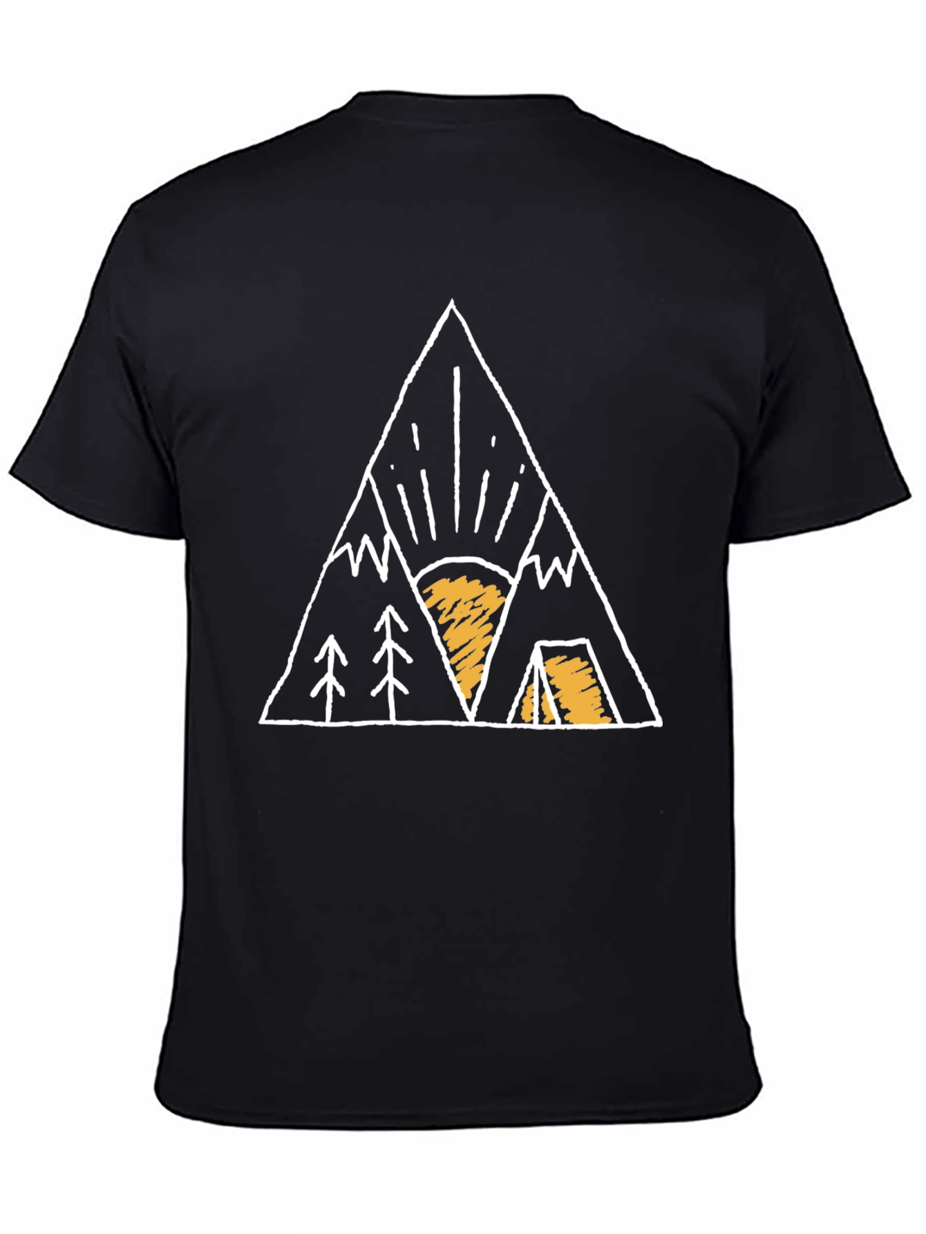 Mountain Adventure Graphic Tee - Black