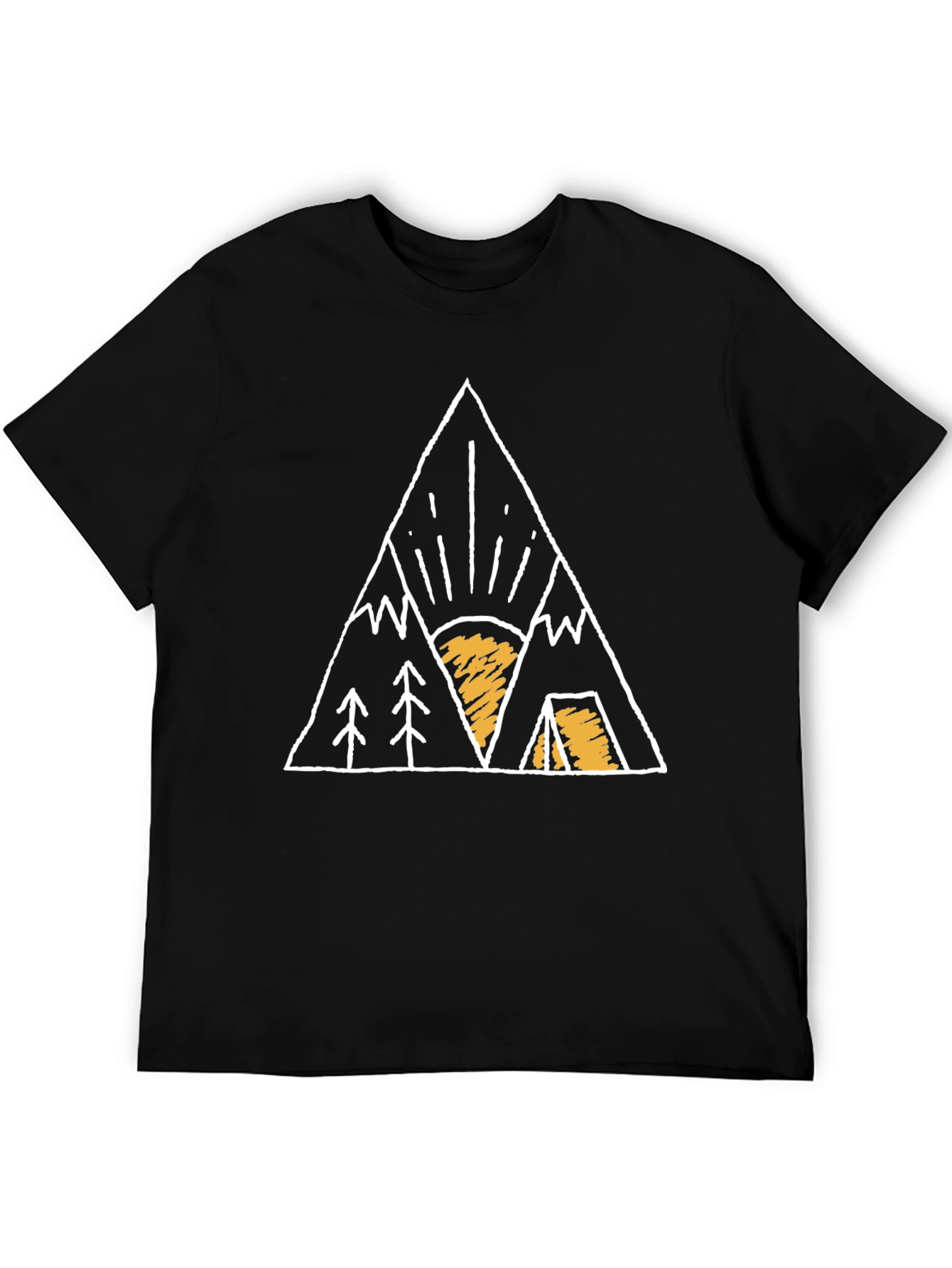 Mountain Adventure Graphic Tee - Black