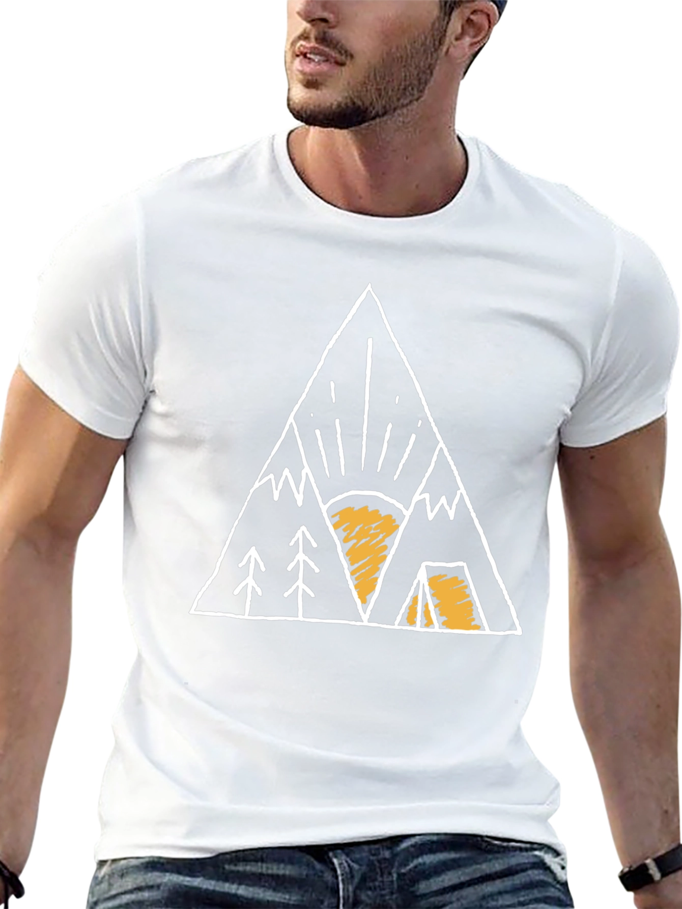 Mountain Adventure Graphic Tee - Black