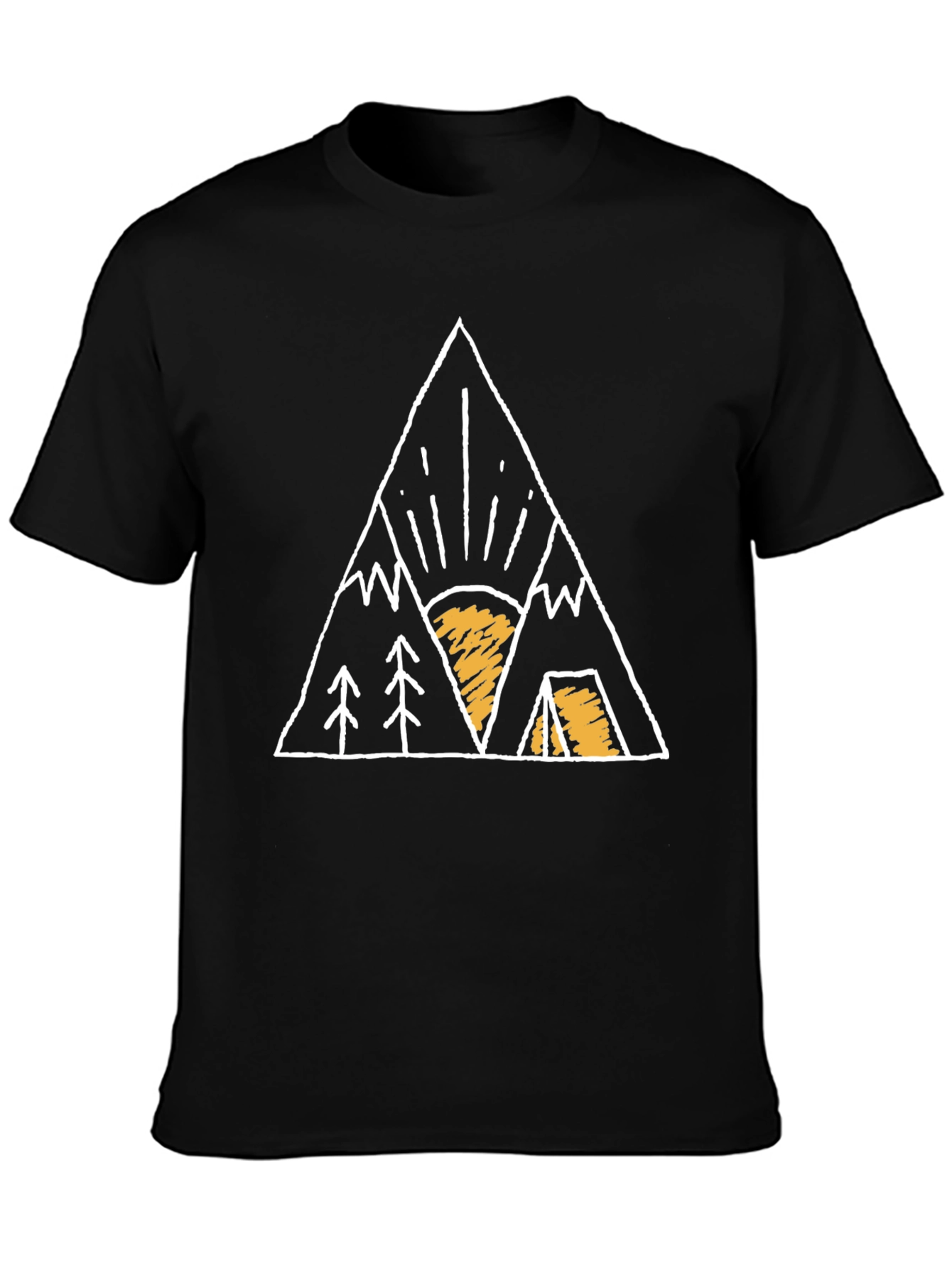 Mountain Adventure Graphic Tee - Black
