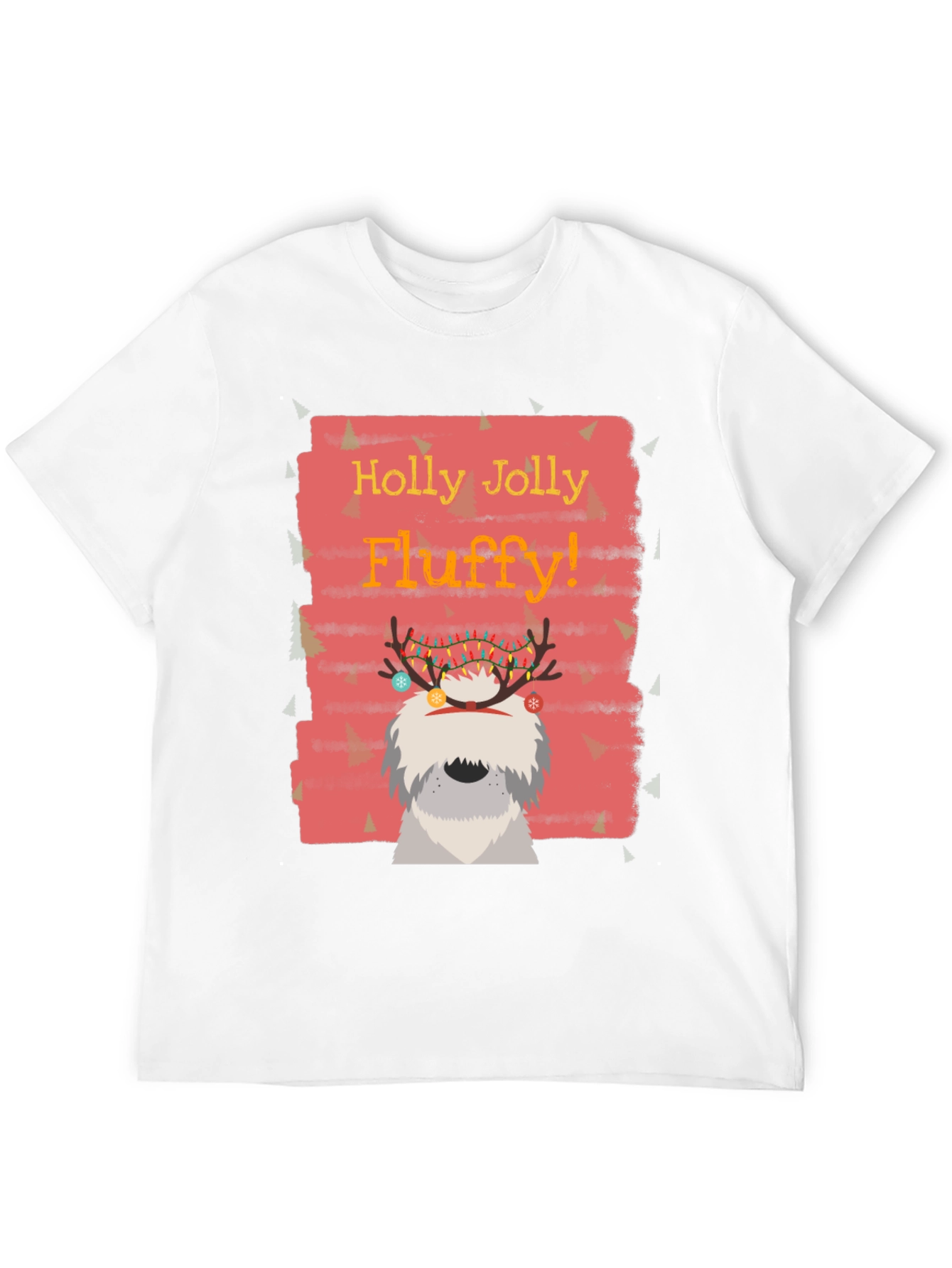 Festive Fluffy Dog Christmas T-Shirt
