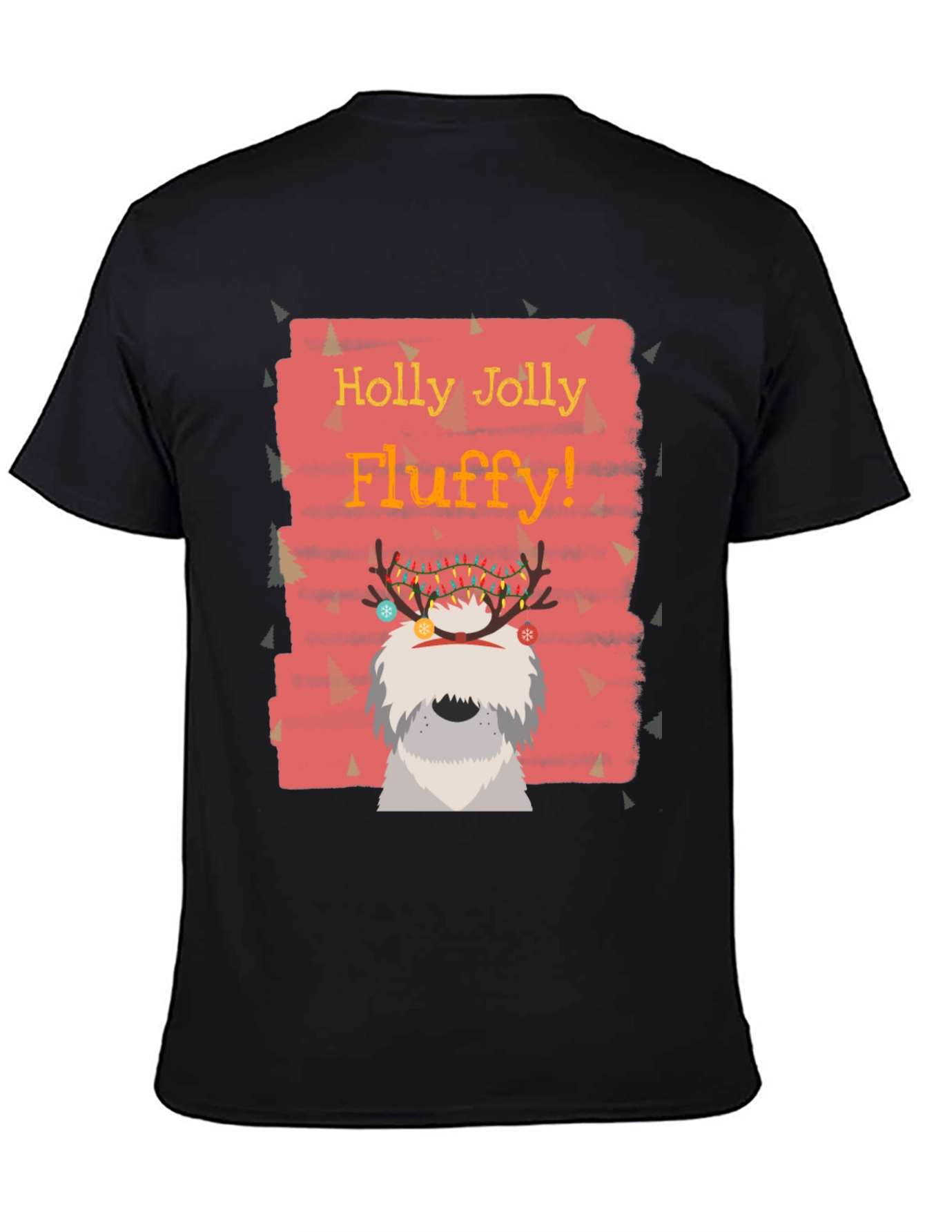 Festive Fluffy Dog Christmas T-Shirt