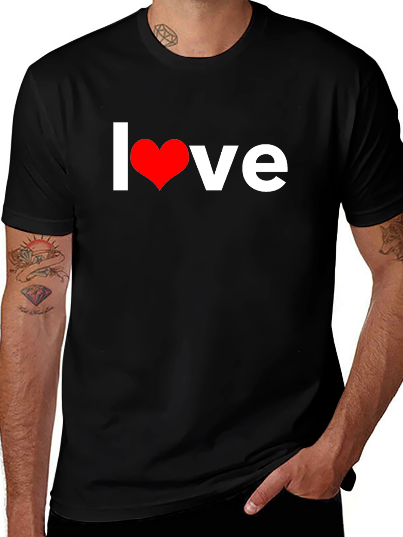 Love Graphic Black T-Shirt