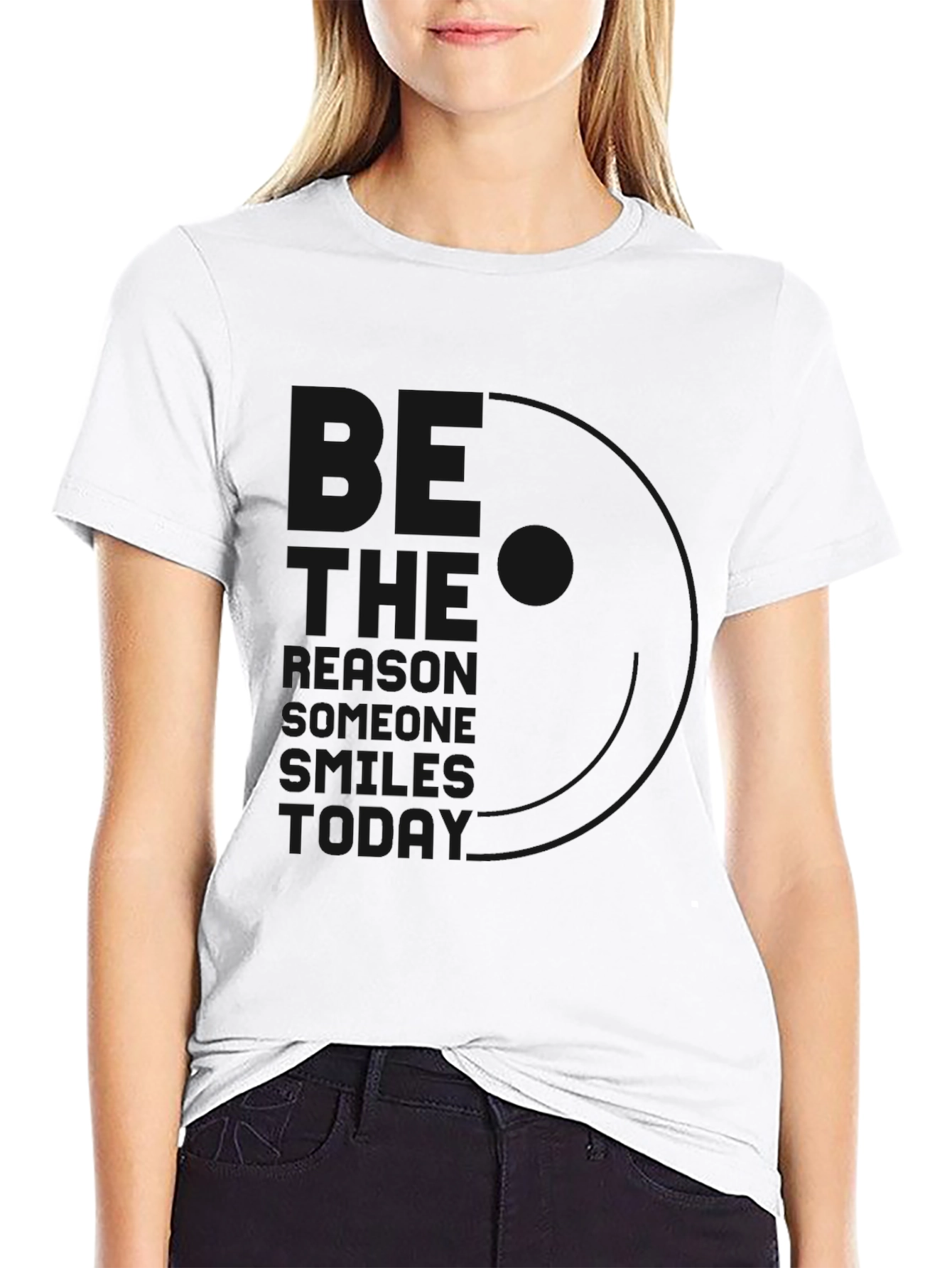 Black T-Shirt - The Reason Someone Smiles Today