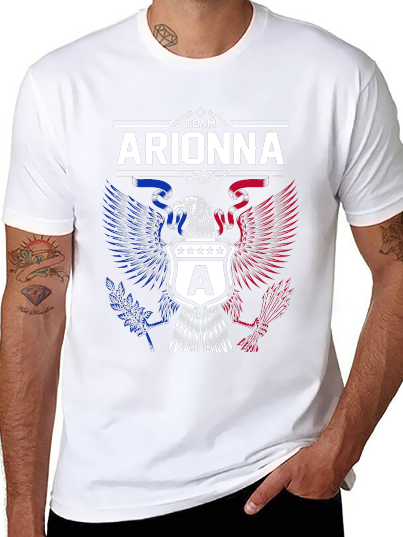 Team Arionna Patriotic Eagle Graphic T-Shirt