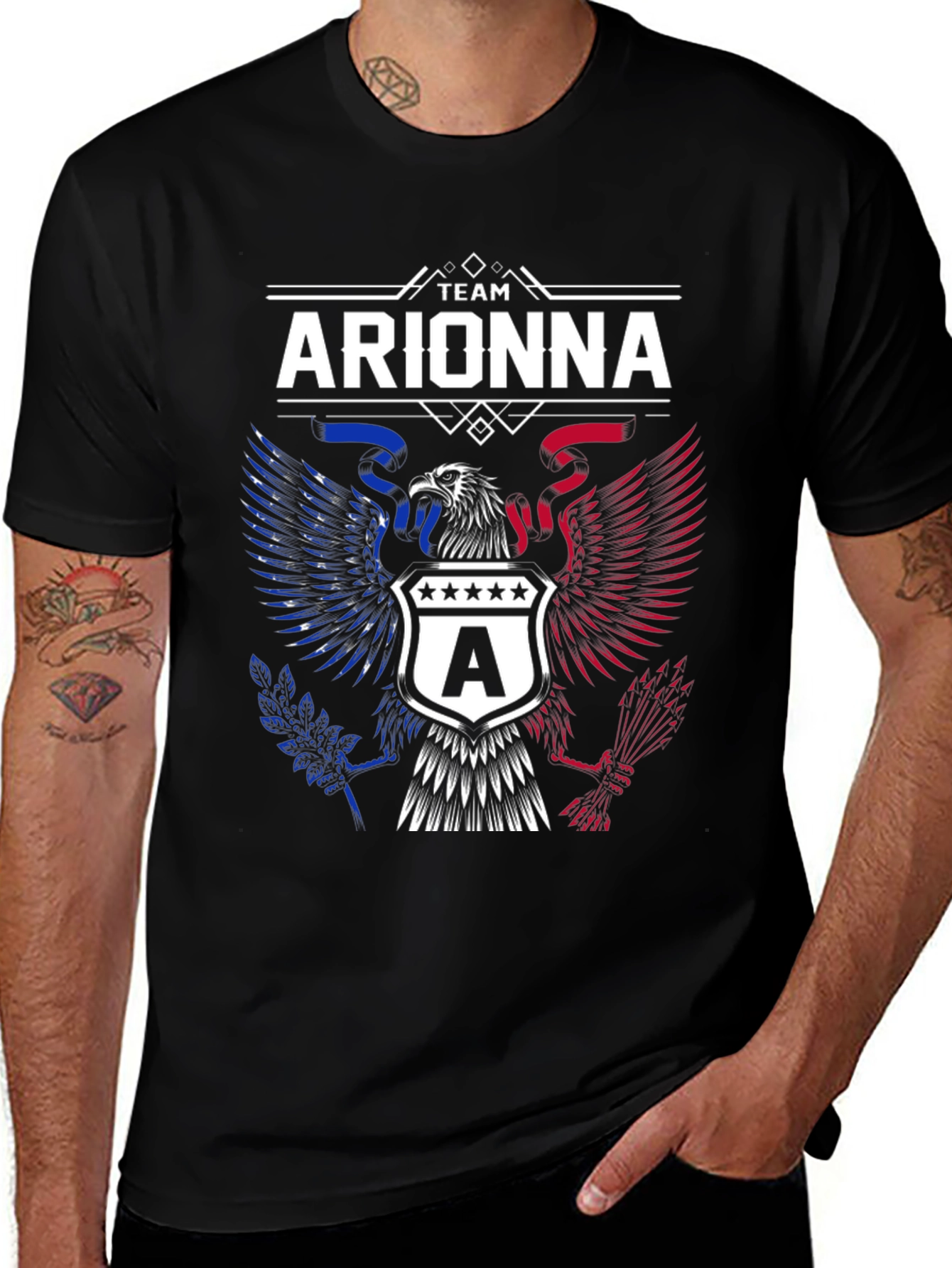 Team Arionna Patriotic Eagle Graphic T-Shirt