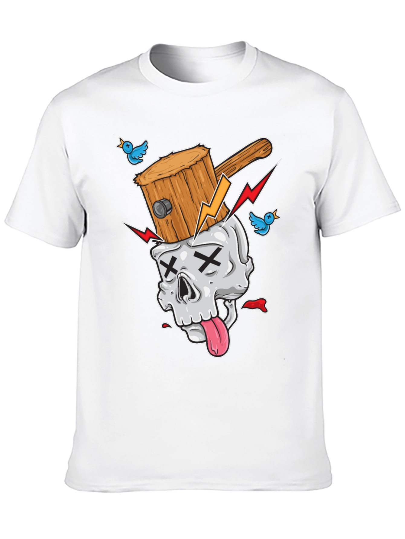Skull Hammer T-Shirt - Unique Graphic Tee