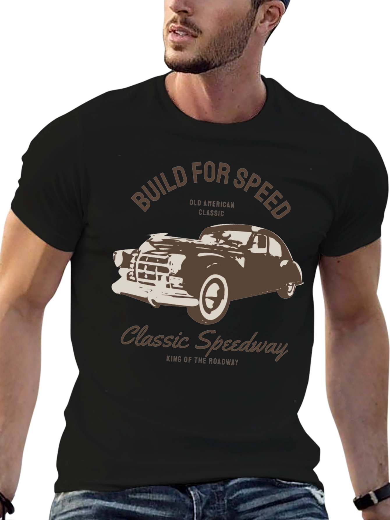 Classic Speedway Car Graphic T-Shirt