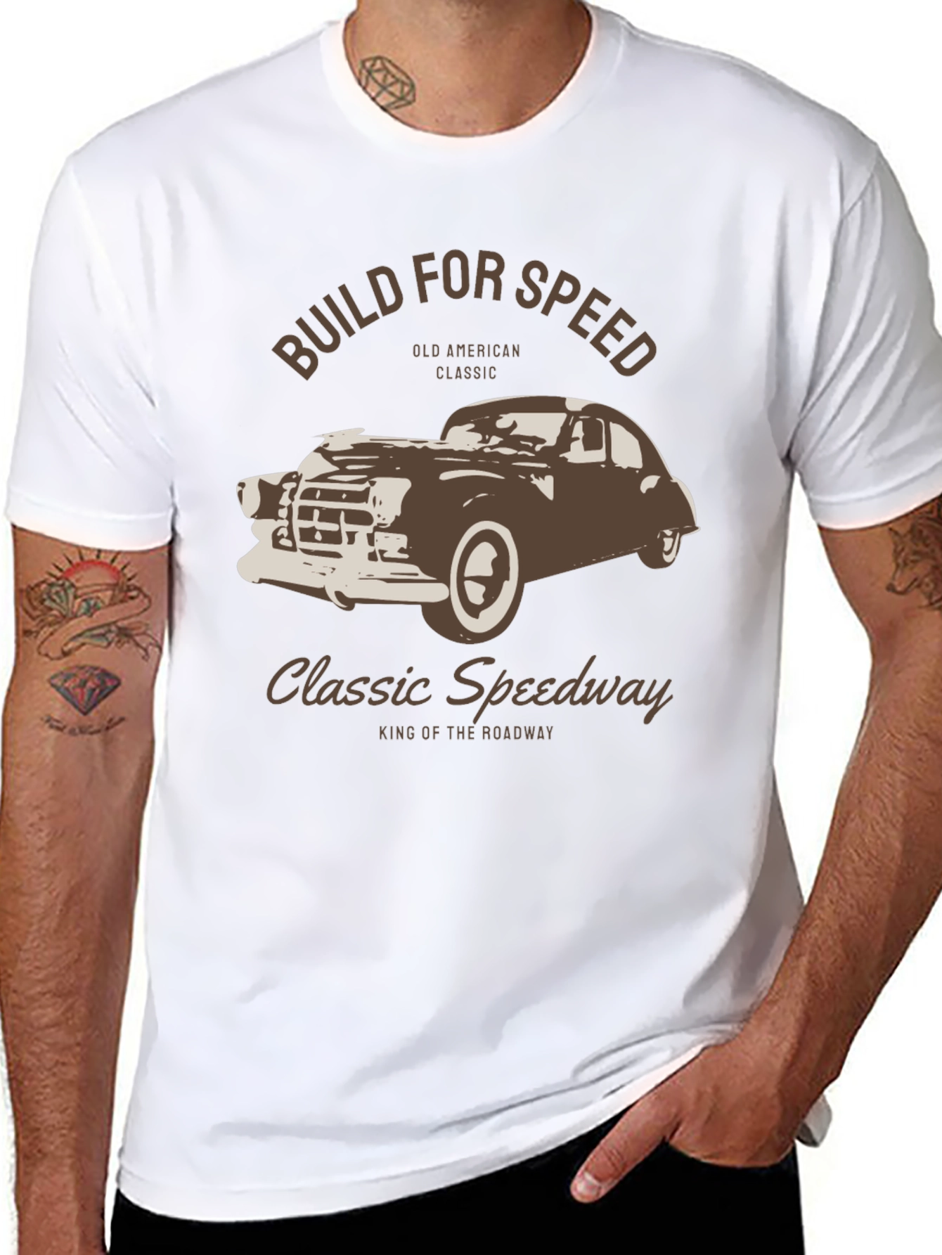 Classic Speedway Car Graphic T-Shirt