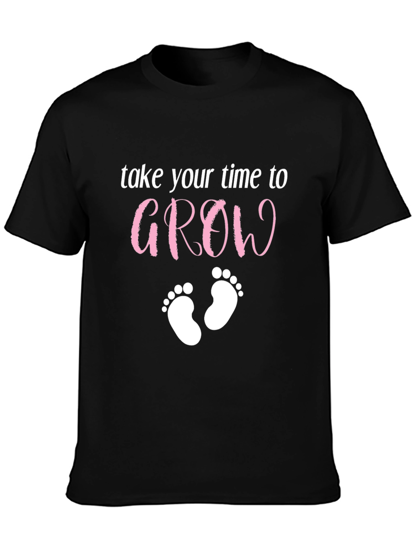 Take Your Time to Grow Baby Feet Graphic Tee